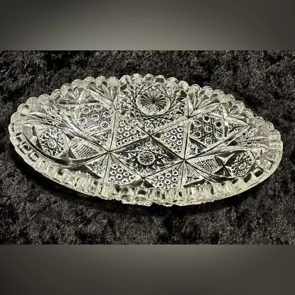 Antique imperial glass candy dish